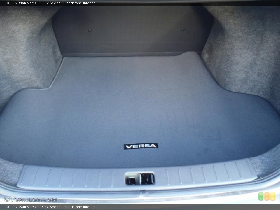 Sandstone Interior Trunk for the 2012 Nissan Versa 1.6 SV Sedan #58837121