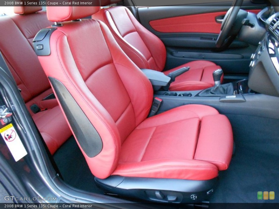 Coral Red Interior Photo for the 2008 BMW 1 Series 135i Coupe #58838474