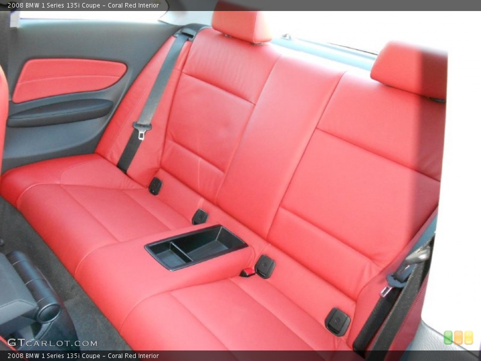 Coral Red Interior Photo for the 2008 BMW 1 Series 135i Coupe #58838641