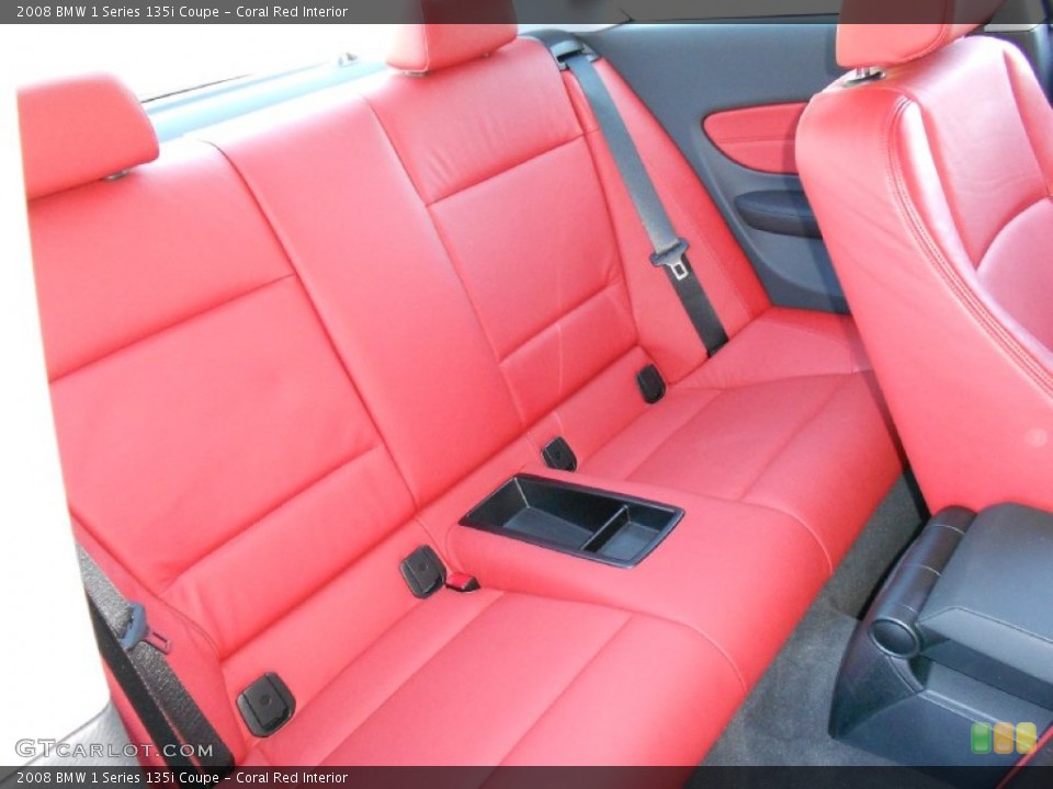 Coral Red Interior Photo for the 2008 BMW 1 Series 135i Coupe #58838649