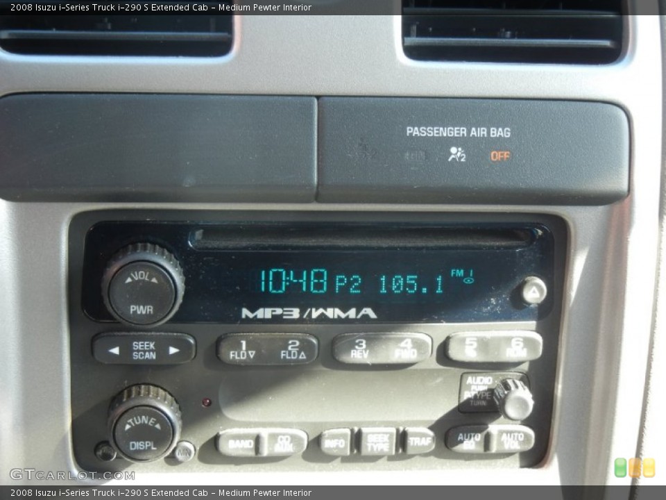 Medium Pewter Interior Audio System for the 2008 Isuzu i-Series Truck i-290 S Extended Cab #58840680