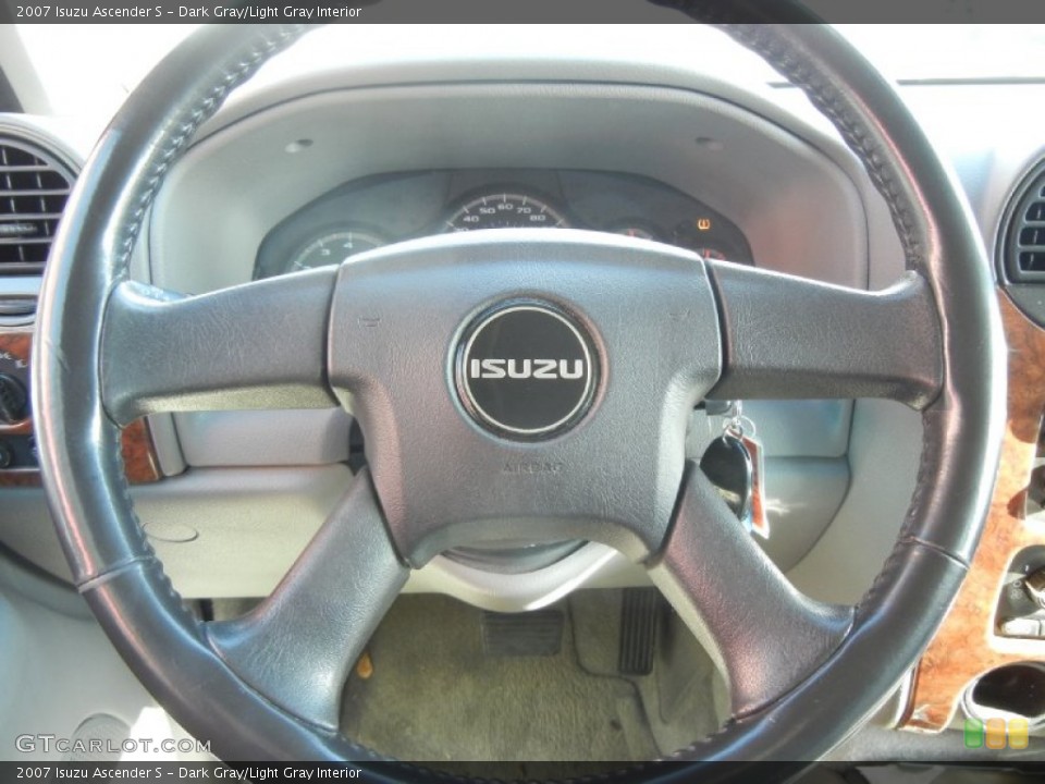 Dark Gray/Light Gray Interior Steering Wheel for the 2007 Isuzu Ascender S #58840836