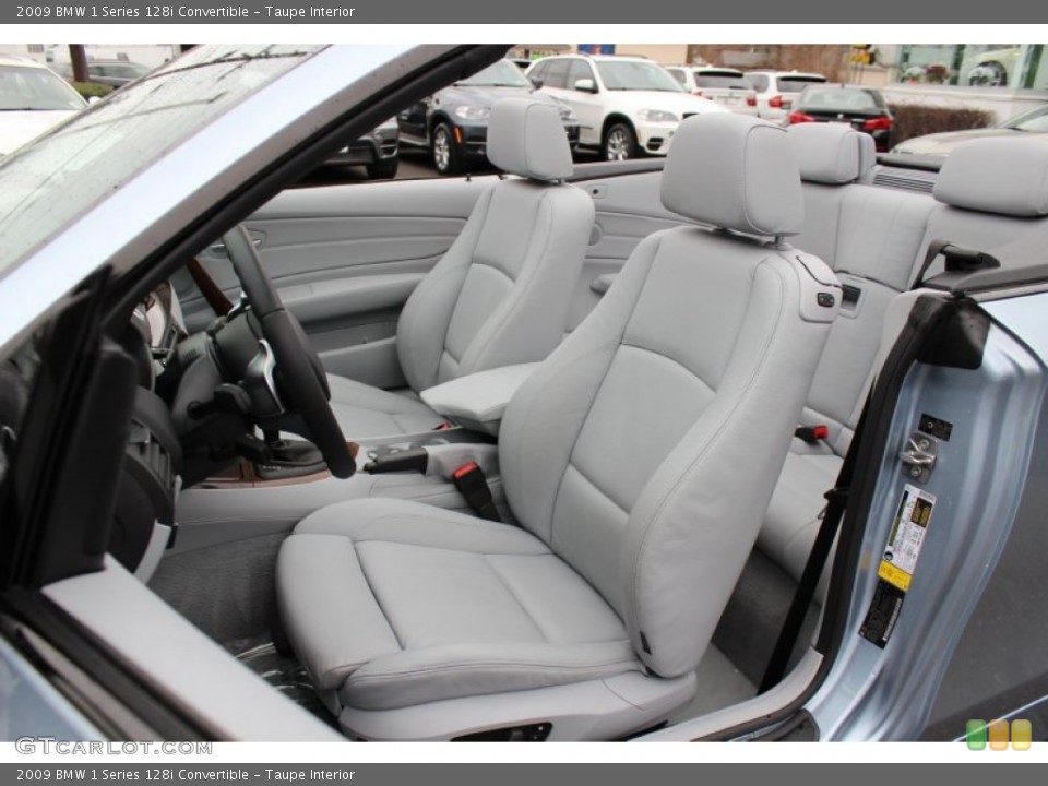 Taupe Interior Photo for the 2009 BMW 1 Series 128i Convertible #58844299