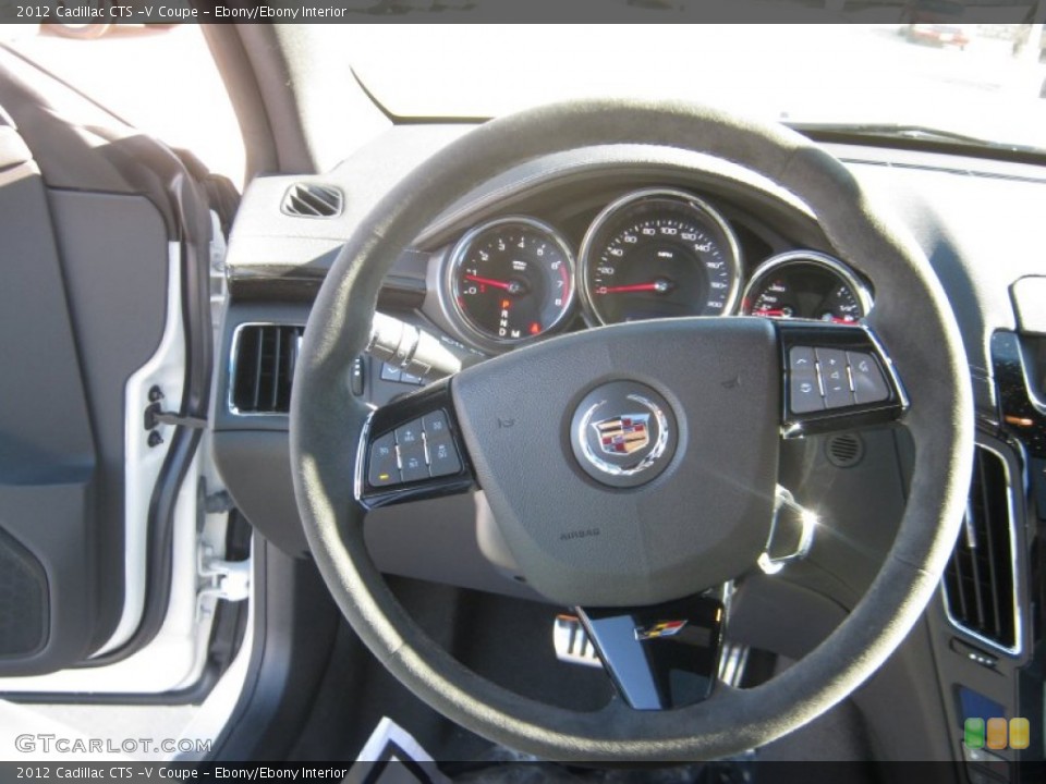 Ebony/Ebony Interior Steering Wheel for the 2012 Cadillac CTS -V Coupe #58847912
