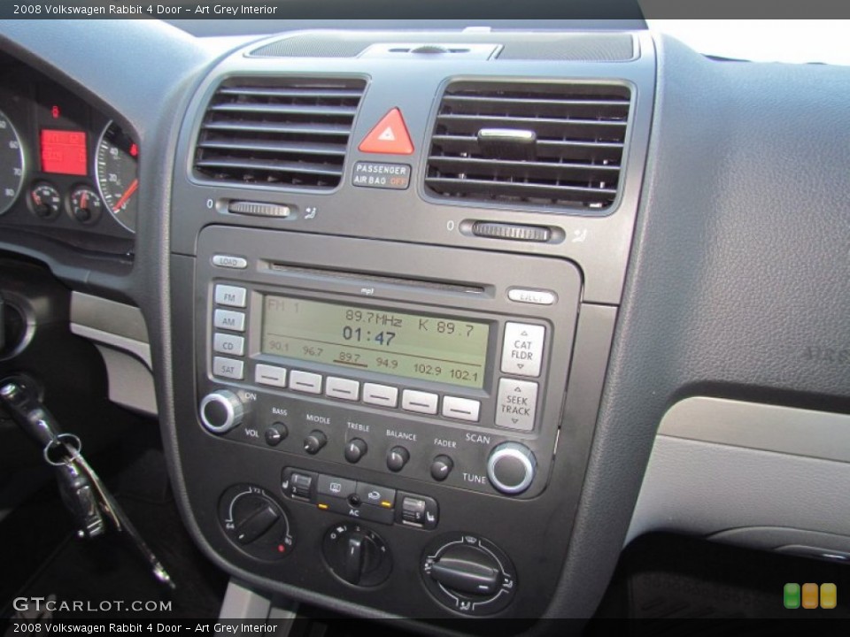 Art Grey Interior Controls for the 2008 Volkswagen Rabbit 4 Door #58850210