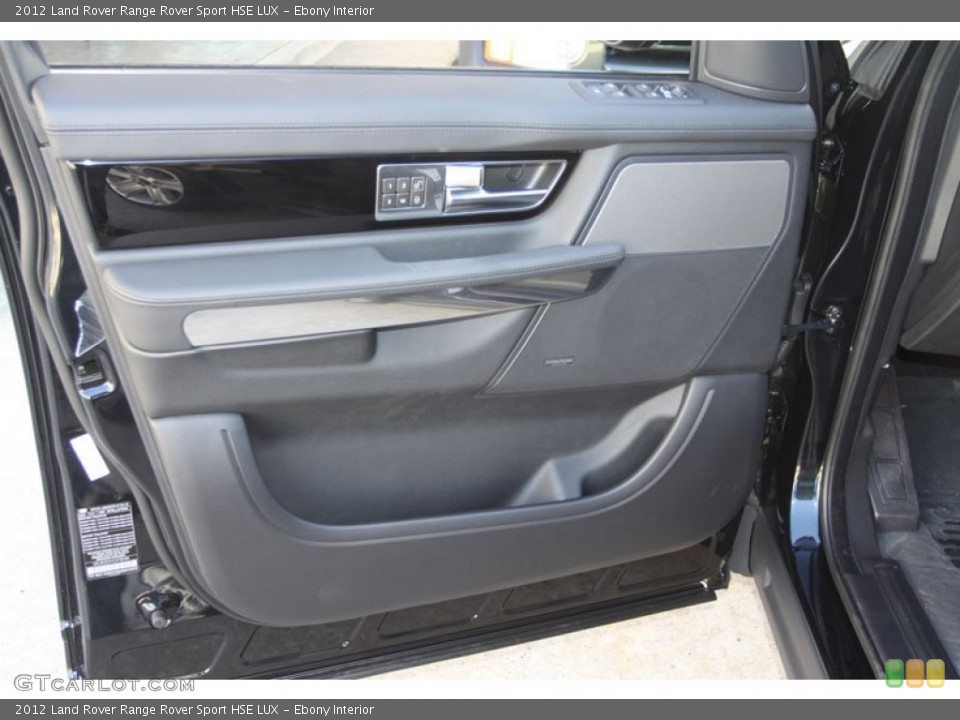 Ebony Interior Door Panel for the 2012 Land Rover Range Rover Sport HSE LUX #58851526