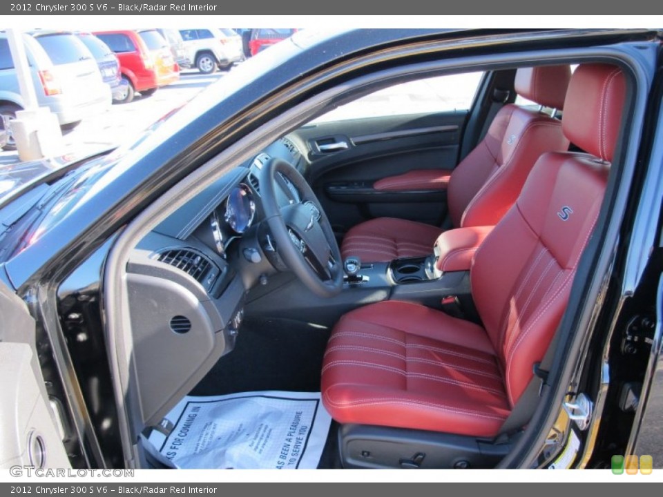 Black/Radar Red Interior Photo for the 2012 Chrysler 300 S V6 #58853785