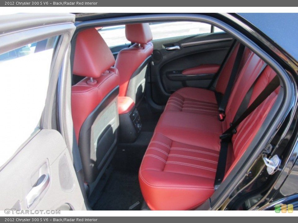 Black/Radar Red Interior Photo for the 2012 Chrysler 300 S V6 #58853794