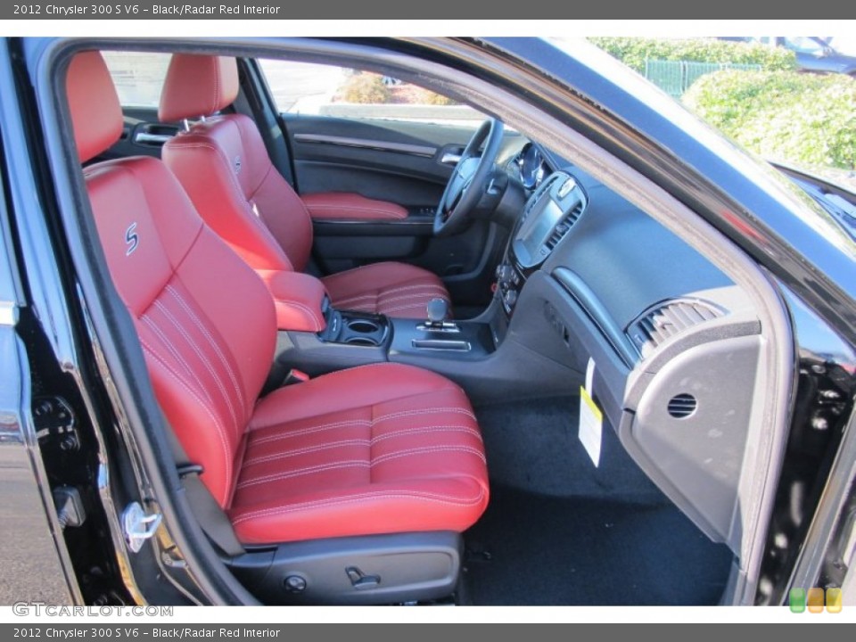 Black/Radar Red Interior Photo for the 2012 Chrysler 300 S V6 #58853815
