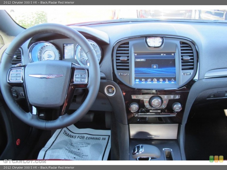 Black/Radar Red Interior Dashboard for the 2012 Chrysler 300 S V6 #58853824