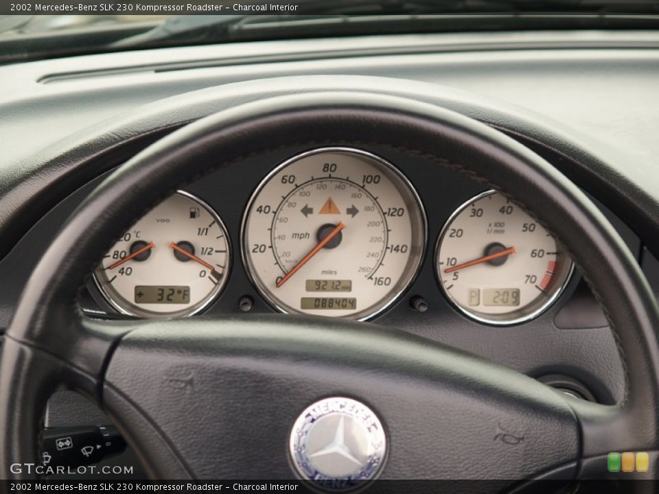 Charcoal Interior Gauges for the 2002 Mercedes-Benz SLK 230 Kompressor Roadster #58856602