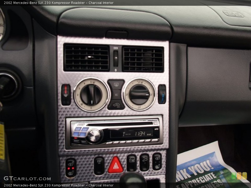 Charcoal Interior Controls for the 2002 Mercedes-Benz SLK 230 Kompressor Roadster #58856626