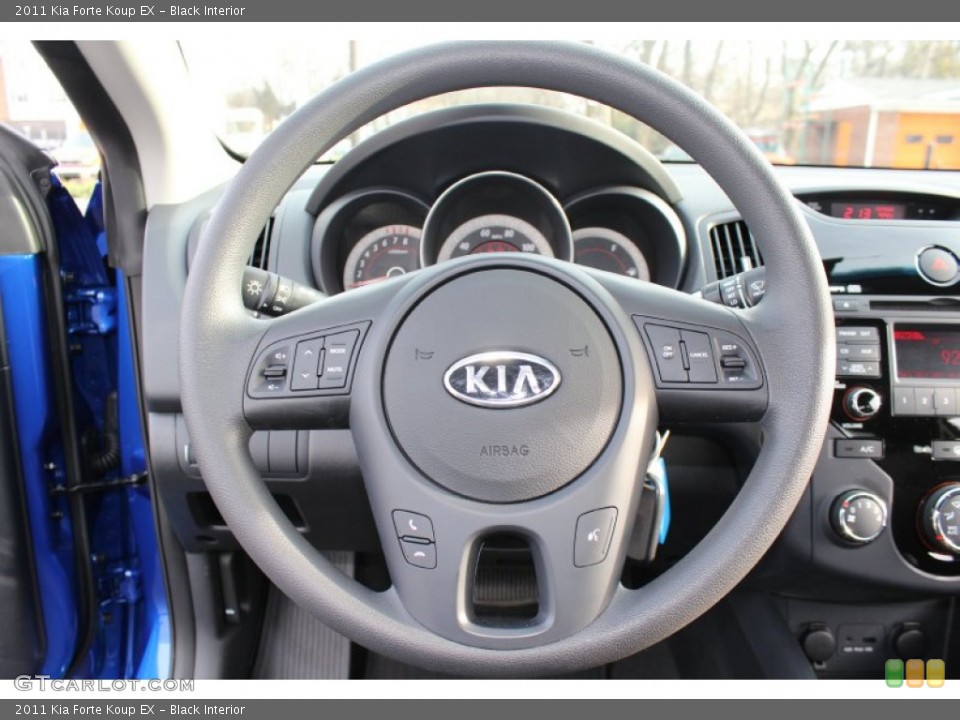 Black Interior Steering Wheel for the 2011 Kia Forte Koup EX #58857157