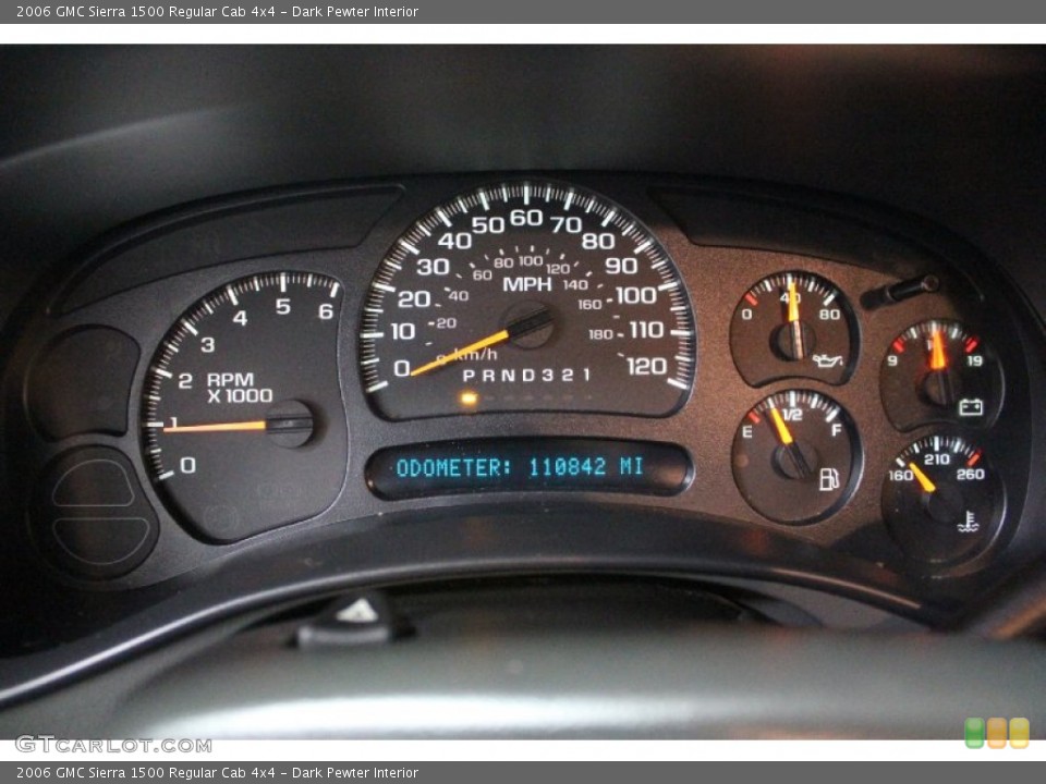 Dark Pewter Interior Gauges for the 2006 GMC Sierra 1500 Regular Cab 4x4 #58858011
