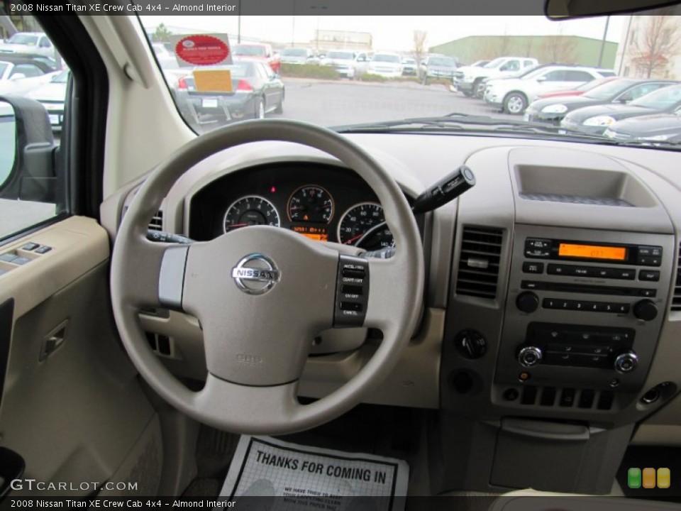 Almond Interior Dashboard for the 2008 Nissan Titan XE Crew Cab 4x4 #58860184
