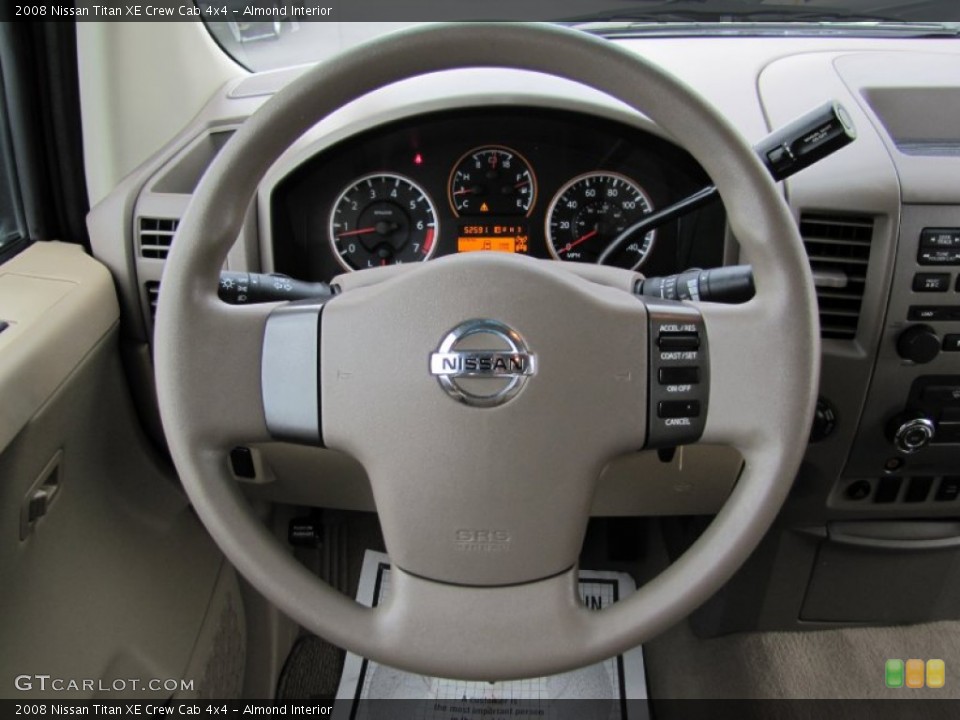 Almond Interior Steering Wheel for the 2008 Nissan Titan XE Crew Cab 4x4 #58860199