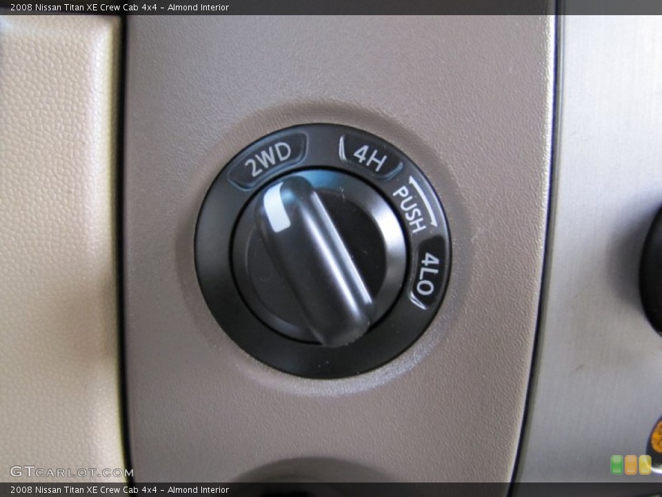 Almond Interior Controls for the 2008 Nissan Titan XE Crew Cab 4x4 #58860223