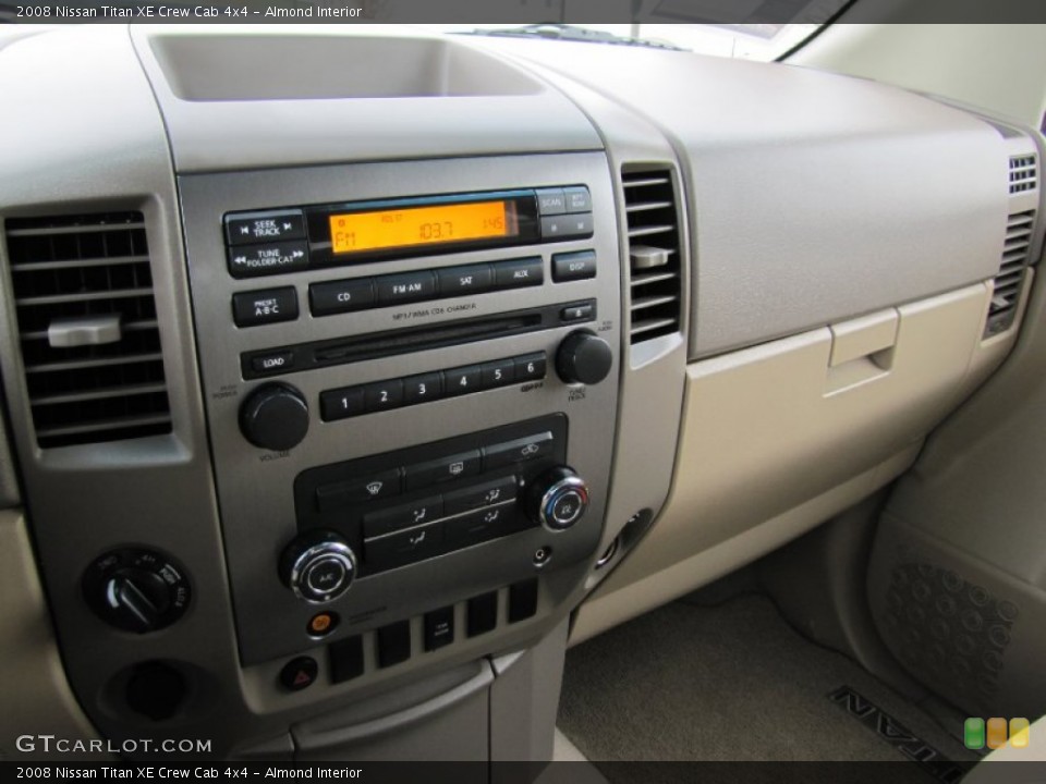 Almond Interior Controls for the 2008 Nissan Titan XE Crew Cab 4x4 #58860243