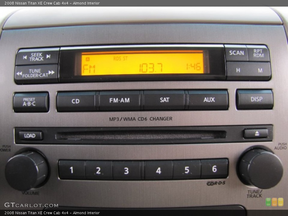 Almond Interior Controls for the 2008 Nissan Titan XE Crew Cab 4x4 #58860262