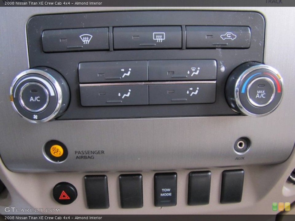 Almond Interior Controls for the 2008 Nissan Titan XE Crew Cab 4x4 #58860271
