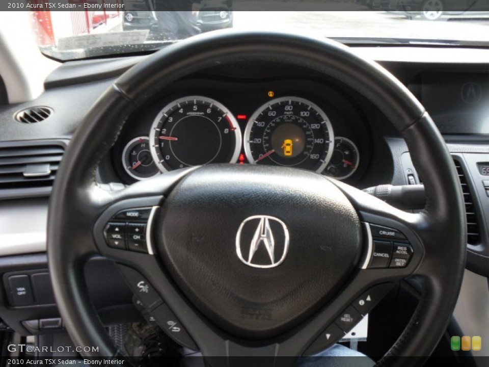 Ebony Interior Steering Wheel for the 2010 Acura TSX Sedan #58860406