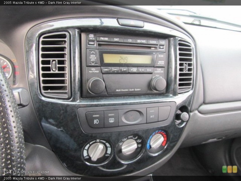 Dark Flint Gray Interior Controls for the 2005 Mazda Tribute s 4WD #58861561