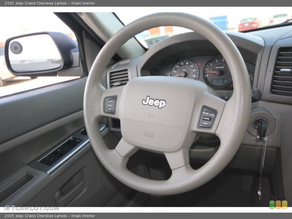 Khaki Interior Steering Wheel for the 2005 Jeep Grand Cherokee Laredo #58863955