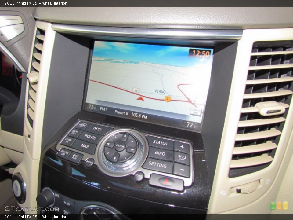 Wheat Interior Navigation for the 2011 Infiniti FX 35 #58864480