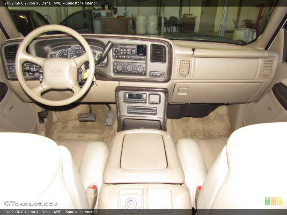 Sandstone Interior Dashboard for the 2002 GMC Yukon XL Denali AWD #58865083