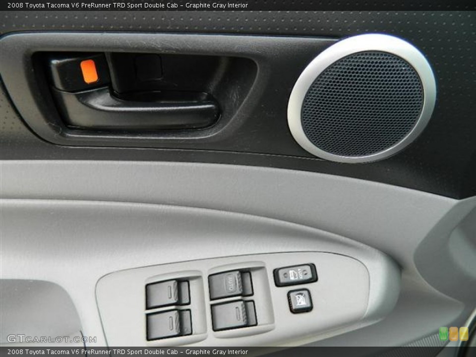 Graphite Gray Interior Controls for the 2008 Toyota Tacoma V6 PreRunner TRD Sport Double Cab #58865263