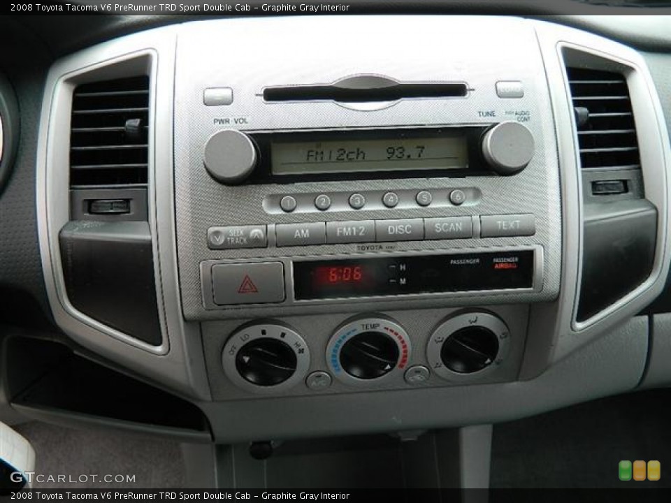Graphite Gray Interior Audio System for the 2008 Toyota Tacoma V6 PreRunner TRD Sport Double Cab #58865308