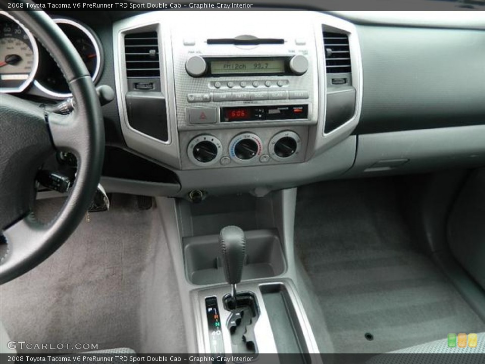 Graphite Gray Interior Controls for the 2008 Toyota Tacoma V6 PreRunner TRD Sport Double Cab #58865320