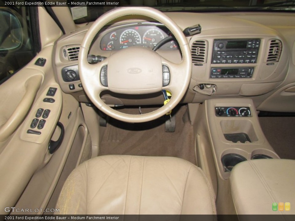Medium Parchment Interior Dashboard for the 2001 Ford Expedition Eddie Bauer #58865461