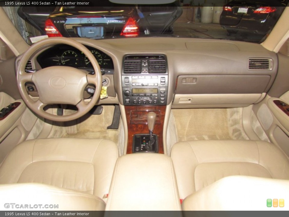 Tan Leather Interior Dashboard for the 1995 Lexus LS 400 Sedan #58866544