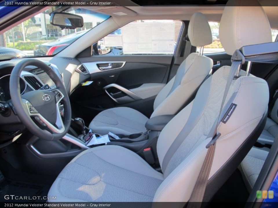 Gray Interior Photo for the 2012 Hyundai Veloster  #58869549