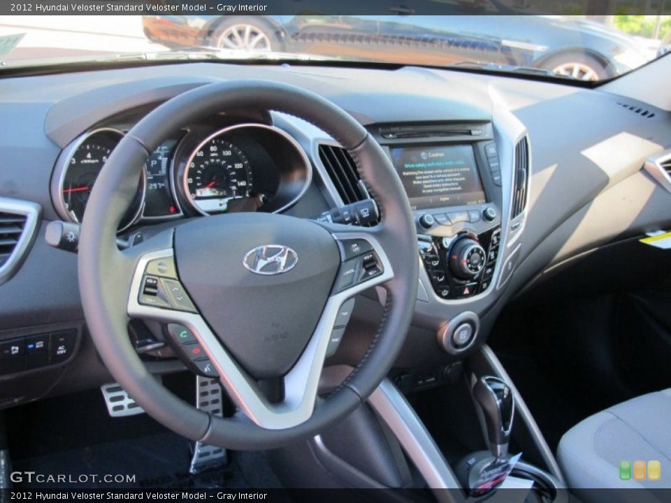 Gray Interior Dashboard for the 2012 Hyundai Veloster  #58869565