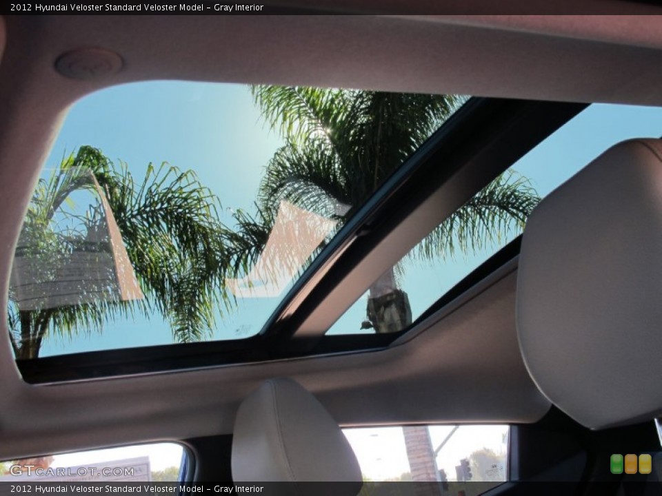 Gray Interior Sunroof for the 2012 Hyundai Veloster  #58869575