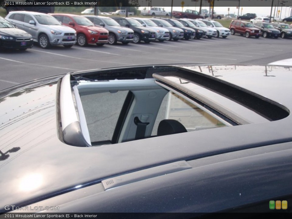 Black Interior Sunroof for the 2011 Mitsubishi Lancer Sportback ES #58869582