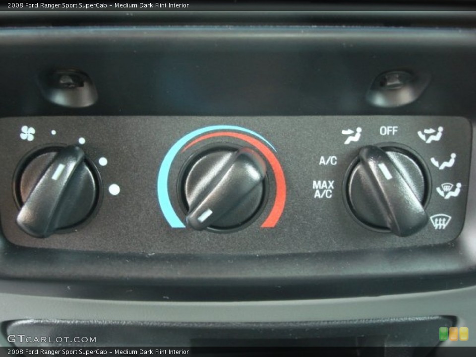 Medium Dark Flint Interior Controls for the 2008 Ford Ranger Sport SuperCab #58870785
