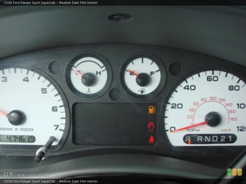 Medium Dark Flint Interior Gauges for the 2008 Ford Ranger Sport SuperCab #58870815