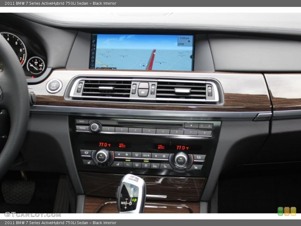 Black Interior Controls for the 2011 BMW 7 Series ActiveHybrid 750Li Sedan #58872924