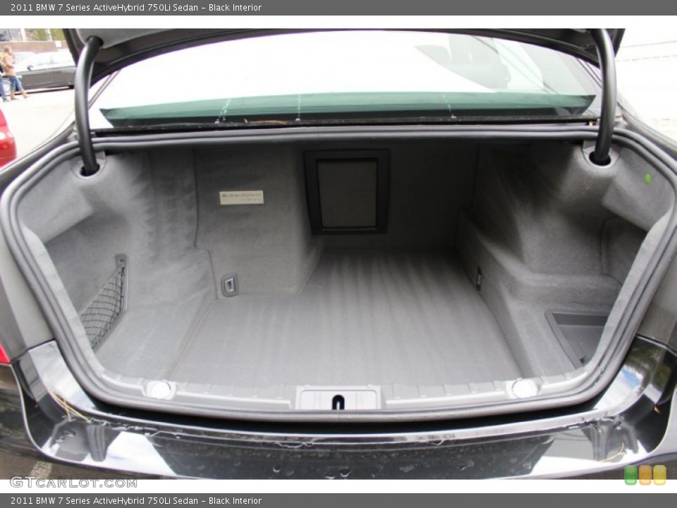 Black Interior Trunk for the 2011 BMW 7 Series ActiveHybrid 750Li Sedan #58872951