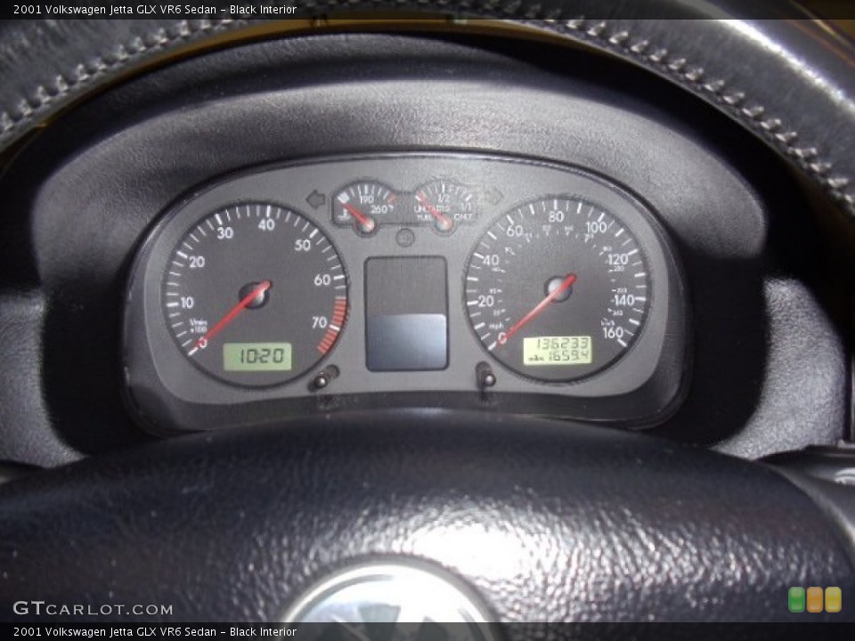 Black Interior Gauges for the 2001 Volkswagen Jetta GLX VR6 Sedan #58872981