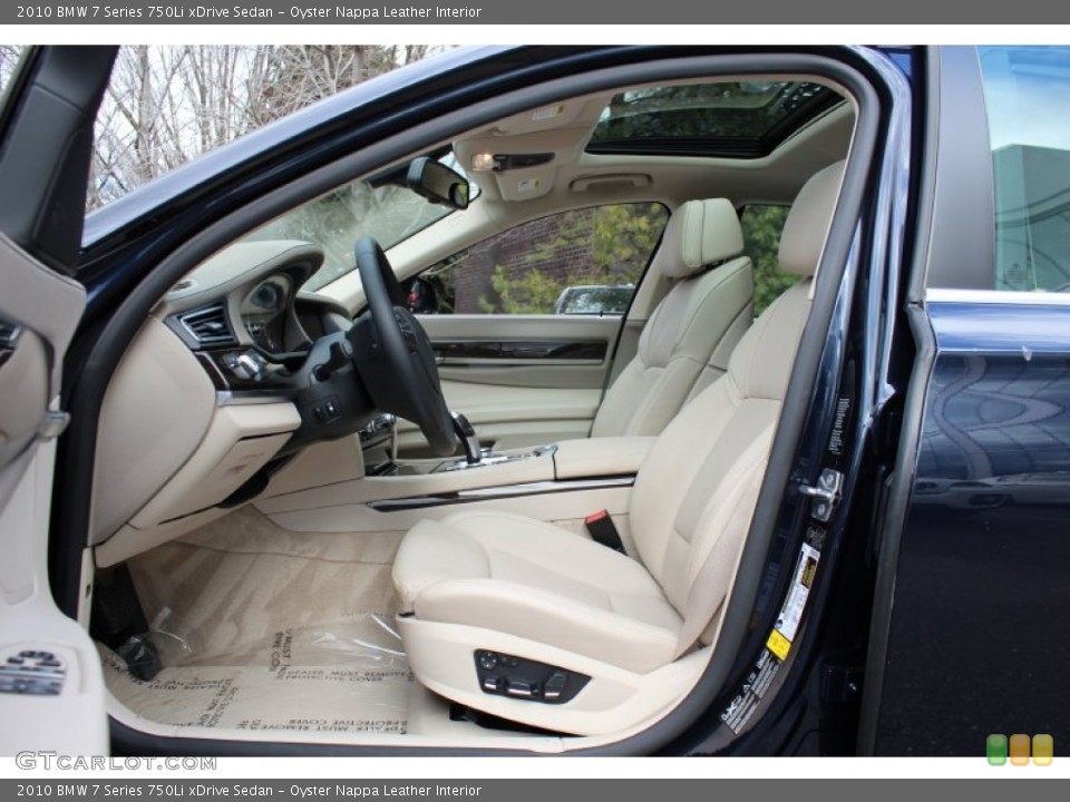 Oyster Nappa Leather Interior Photo for the 2010 BMW 7 Series 750Li xDrive Sedan #58874042