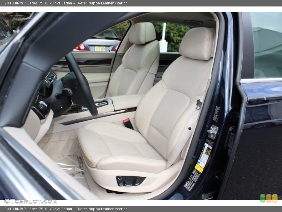 Oyster Nappa Leather Interior Photo for the 2010 BMW 7 Series 750Li xDrive Sedan #58874050