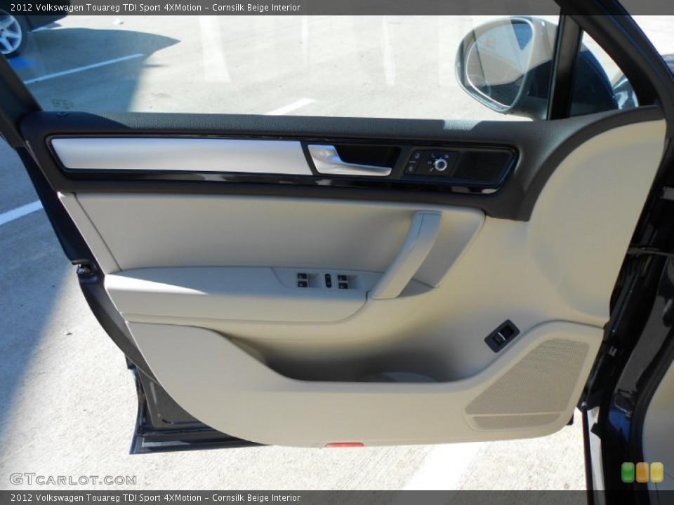 Cornsilk Beige Interior Door Panel for the 2012 Volkswagen Touareg TDI Sport 4XMotion #58875922