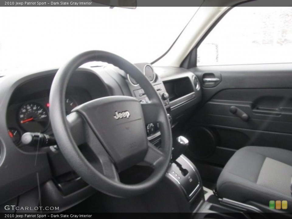 Dark Slate Gray Interior Steering Wheel for the 2010 Jeep Patriot Sport #58876140