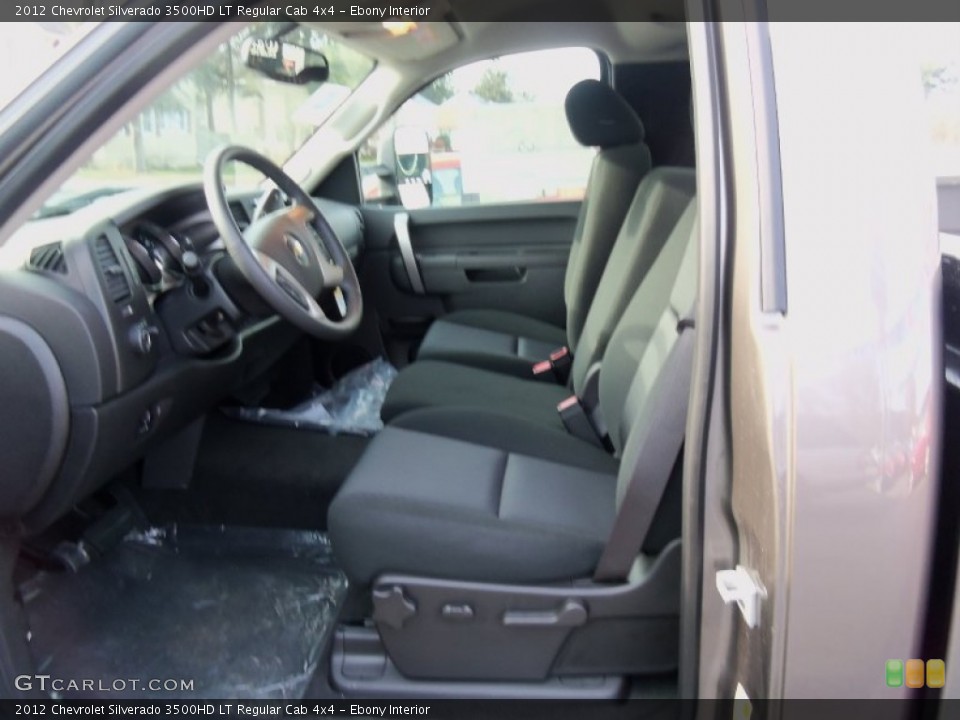Ebony Interior Photo for the 2012 Chevrolet Silverado 3500HD LT Regular Cab 4x4 #58876173