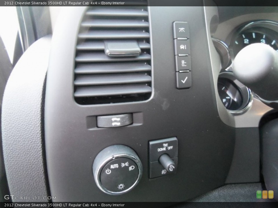 Ebony Interior Controls for the 2012 Chevrolet Silverado 3500HD LT Regular Cab 4x4 #58876200