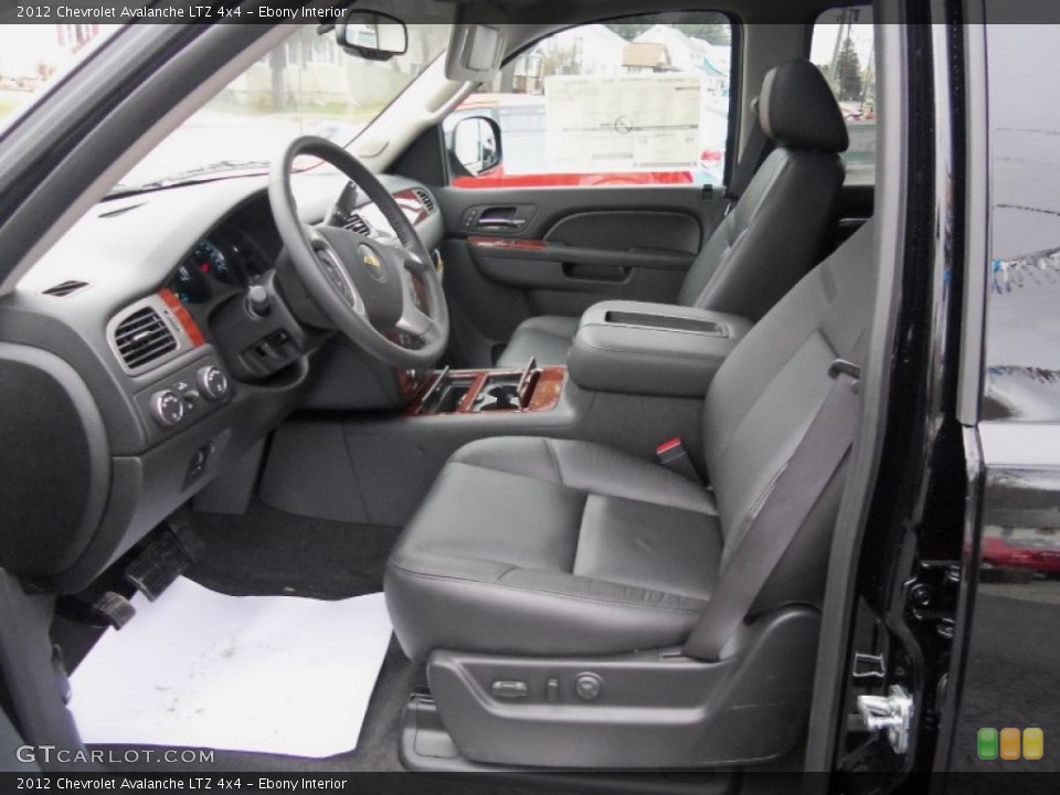 Ebony Interior Photo for the 2012 Chevrolet Avalanche LTZ 4x4 #58876848